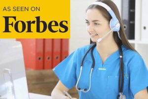 As Seen on Forbes, Nurse on Headset