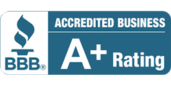 Better Business Bureau Accredited Business A+ Rating Badge